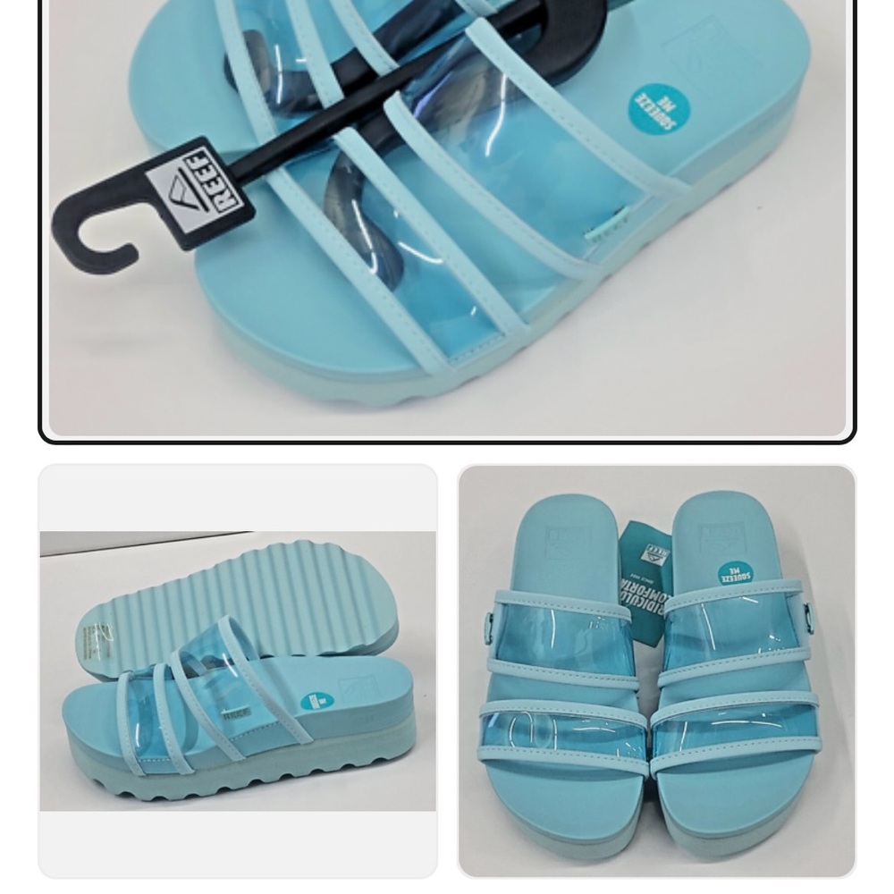 Reef Light Blue Vista Hi Energy Women's Sandals Brand New!!